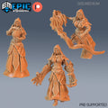 Arcane Sorceress Set of 3 DND miniatures group photo Arcane Dungeon