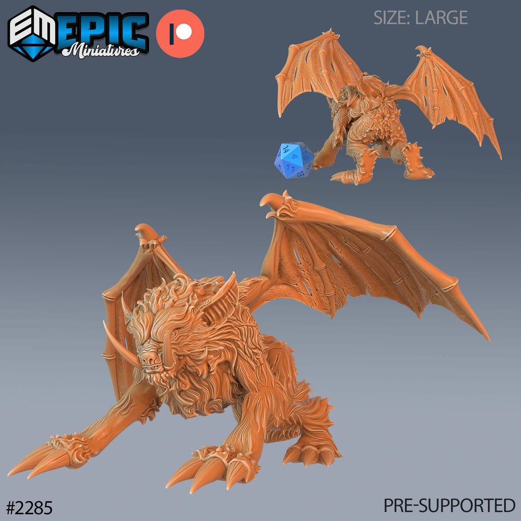 Summoned Beast Option #2285 front DND miniature Arcane Dungeon 16k resin
