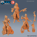 Elven Earth Druid Set of 3 DND miniatures group photo Arcane Dungeon
