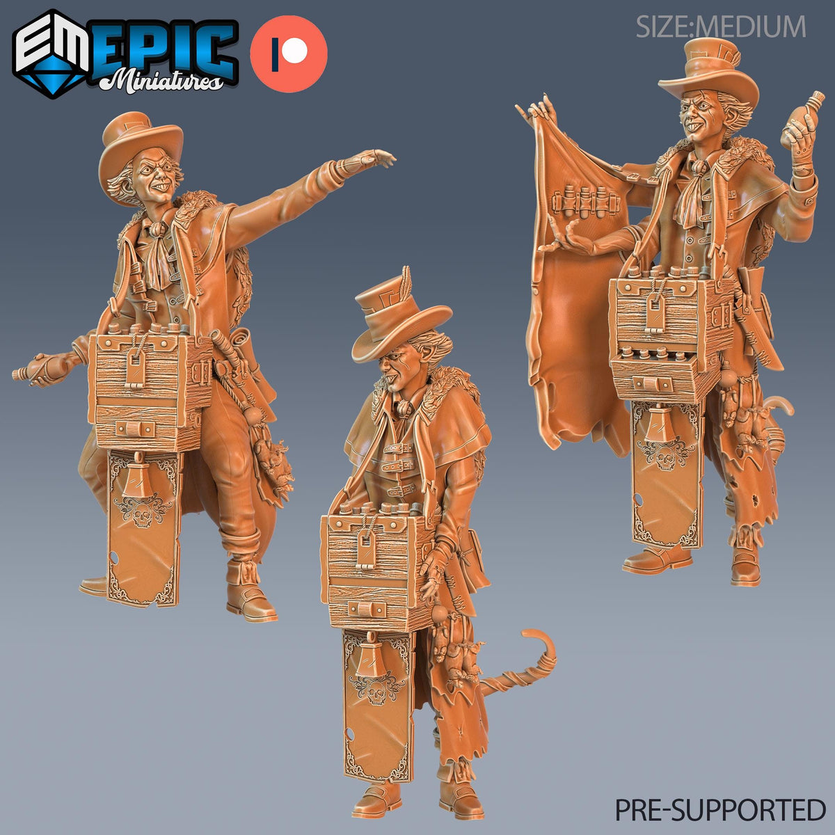 Strange Merchant Set of 3 DND miniatures group photo Arcane Dungeon