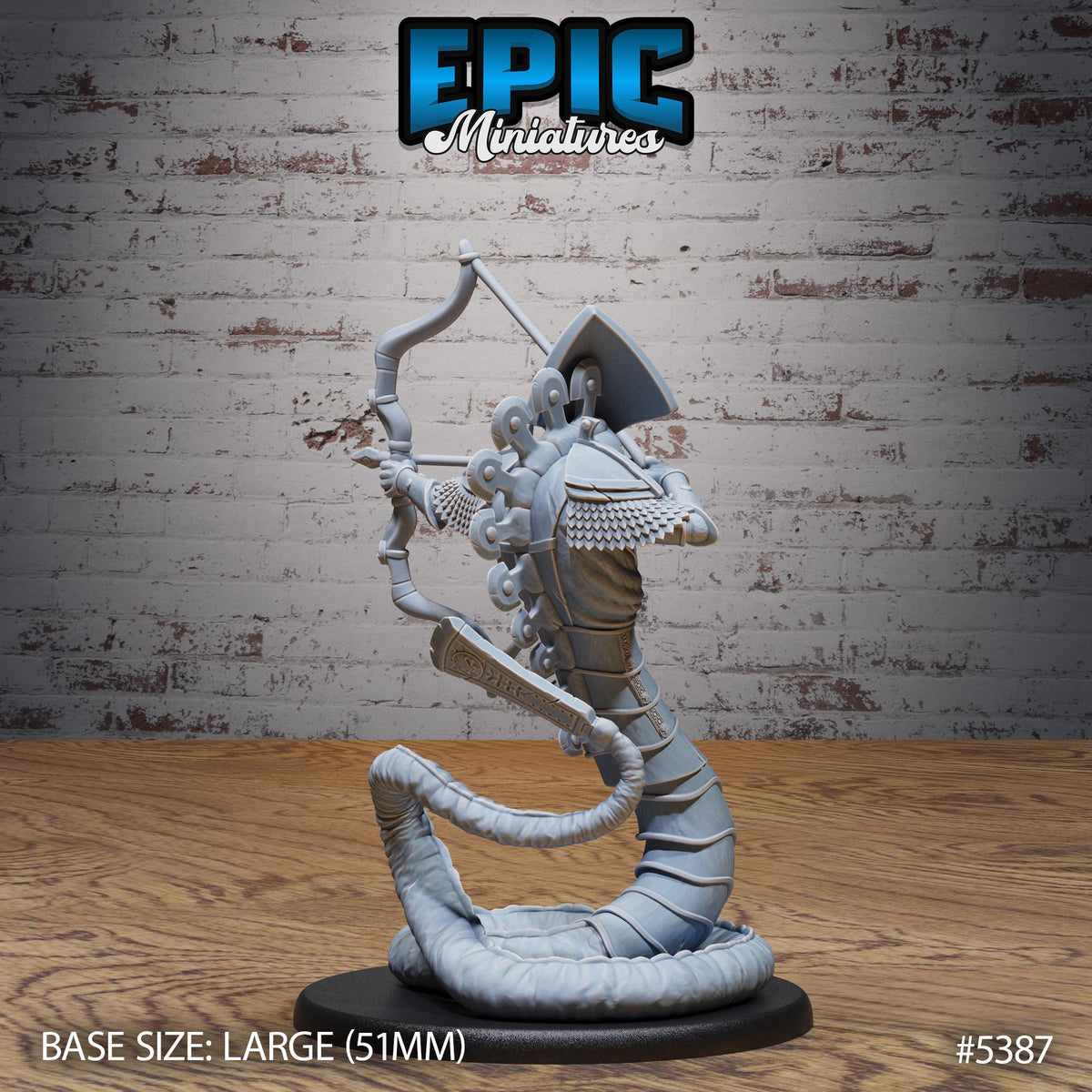 Death Serpent Option #5387 front DND miniature Bloody Night 16k resin