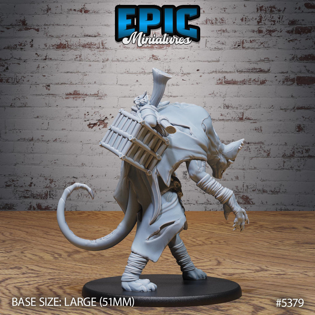 Cat Folk Zombie Option #5379 back DND miniature Bloody Night 16k resin