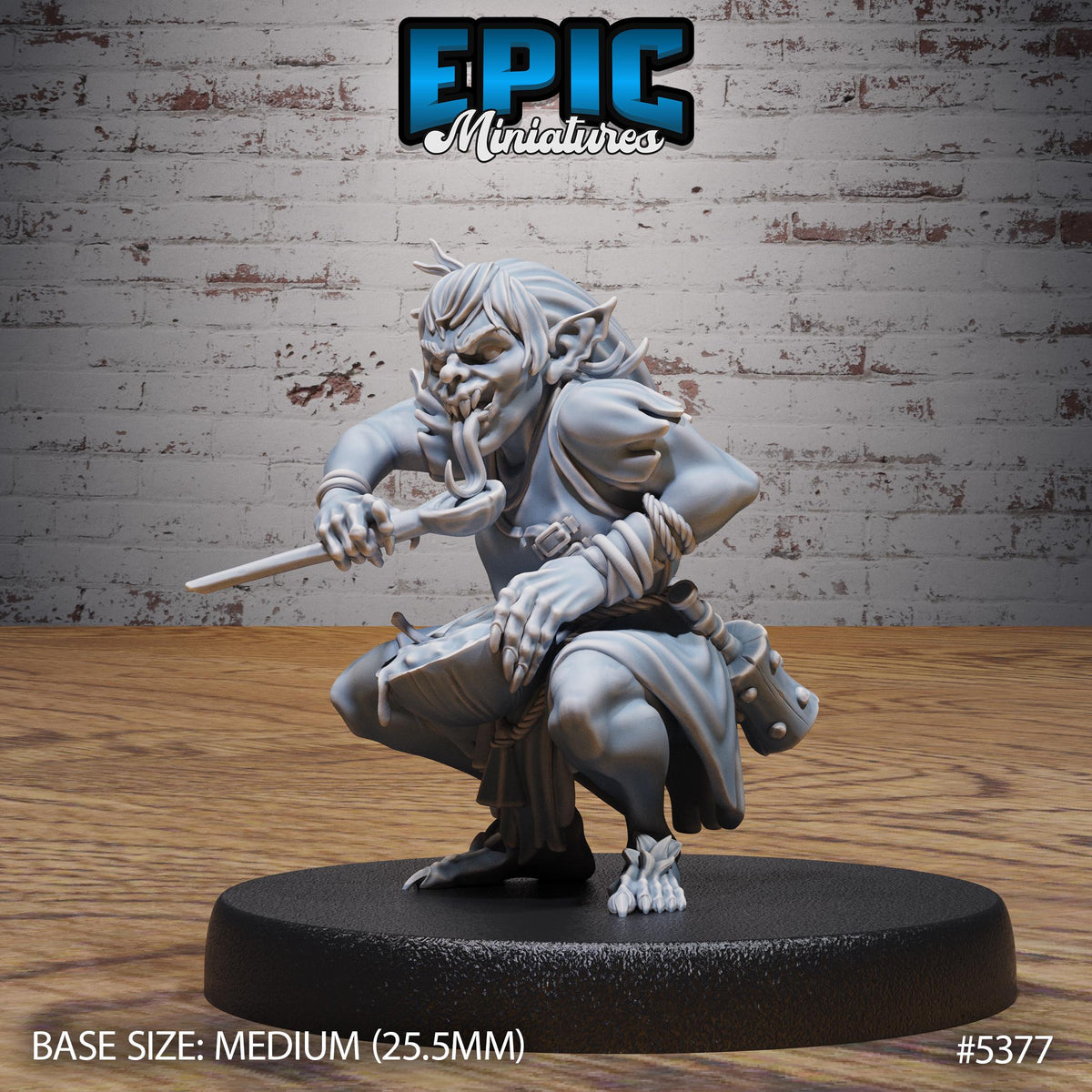 Ghoul Spawn Servant Option #5377 front DND miniature Bloody Night 16k resin