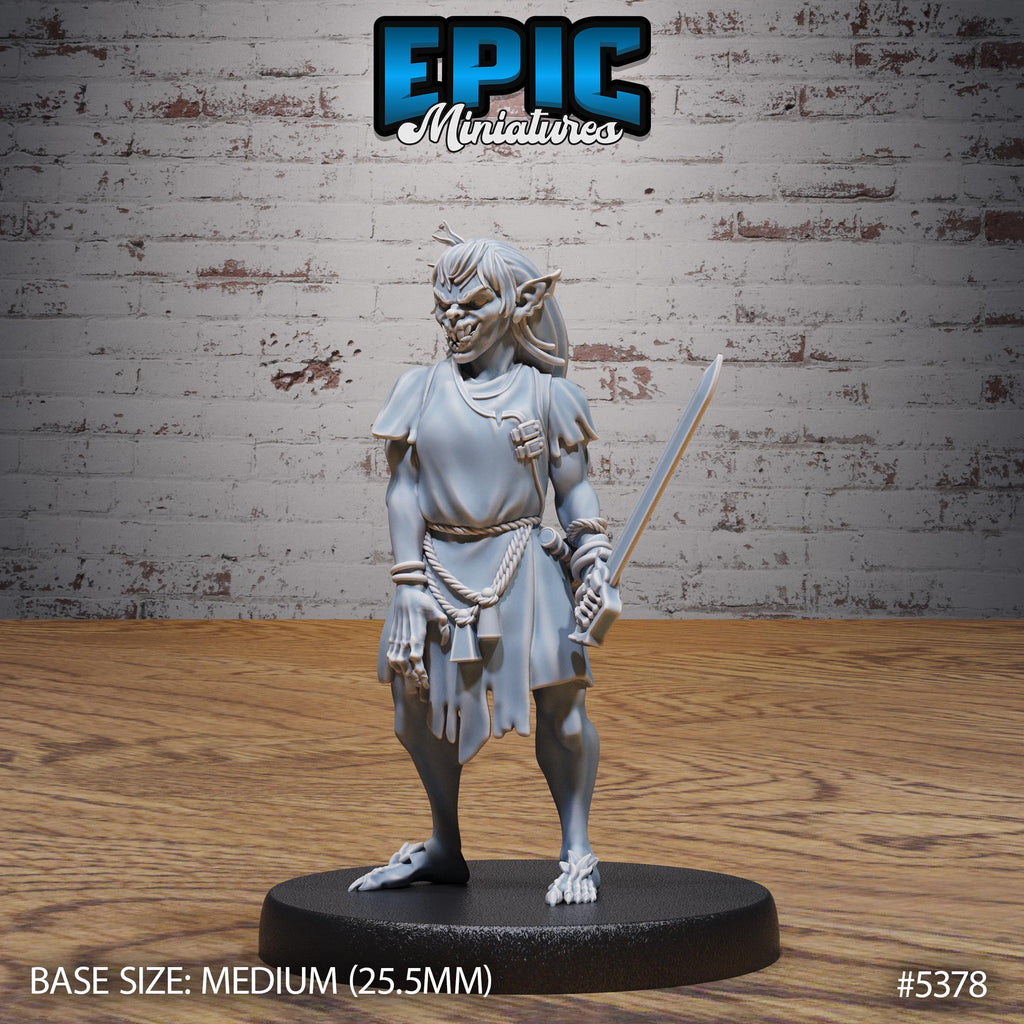 Ghoul Spawn Servant Option #5378 front DND miniature Bloody Night 16k resin