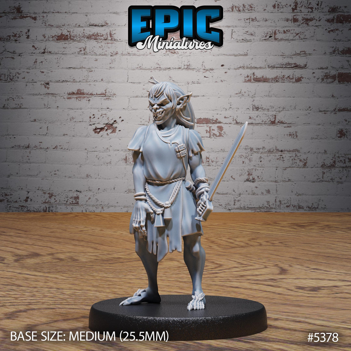 Ghoul Spawn Servant Option #5378 front DND miniature Bloody Night 16k resin