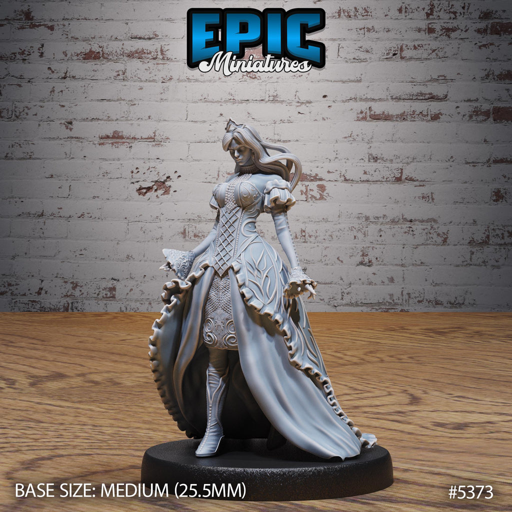Royal Vampire Lady Option #5373 front DND miniature Bloody Night 16k resin