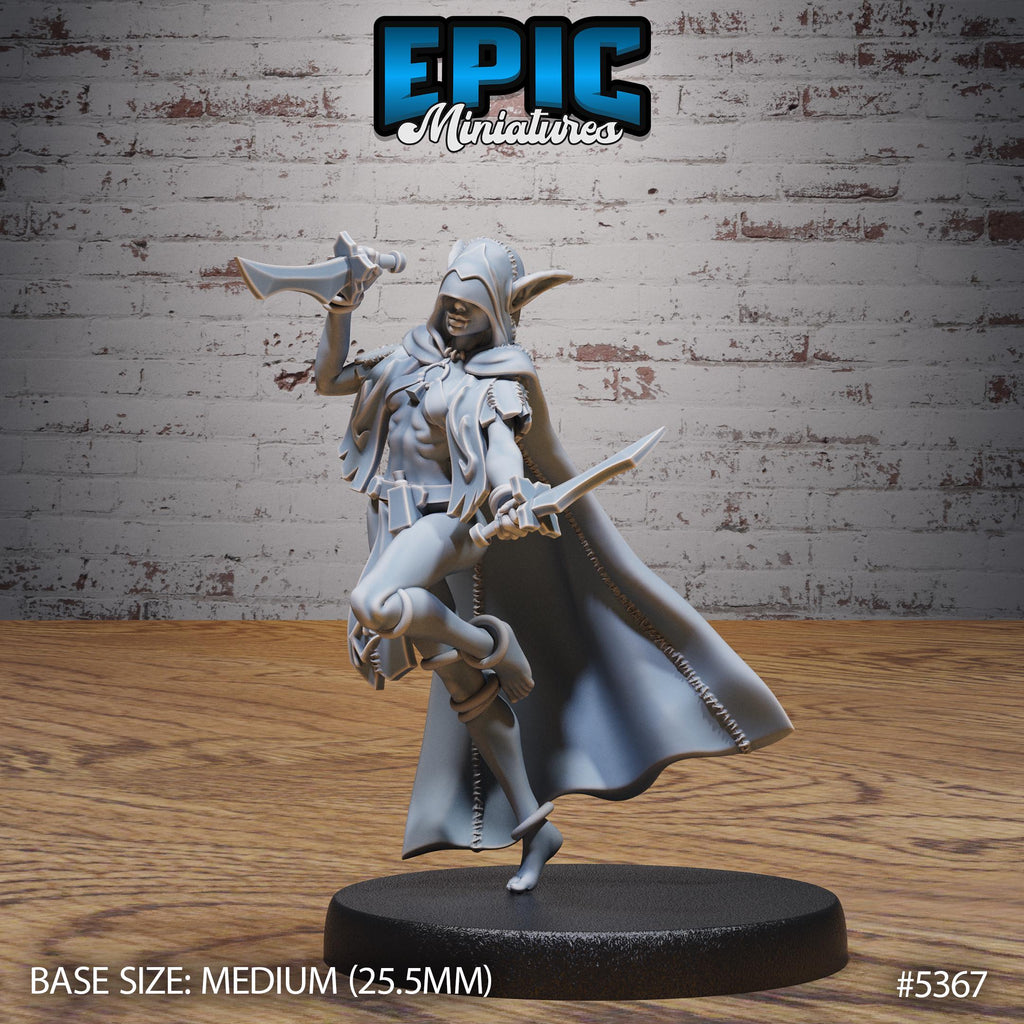 Elf Vampire Lady Option #5367 front DND miniature Bloody Night 16k resin