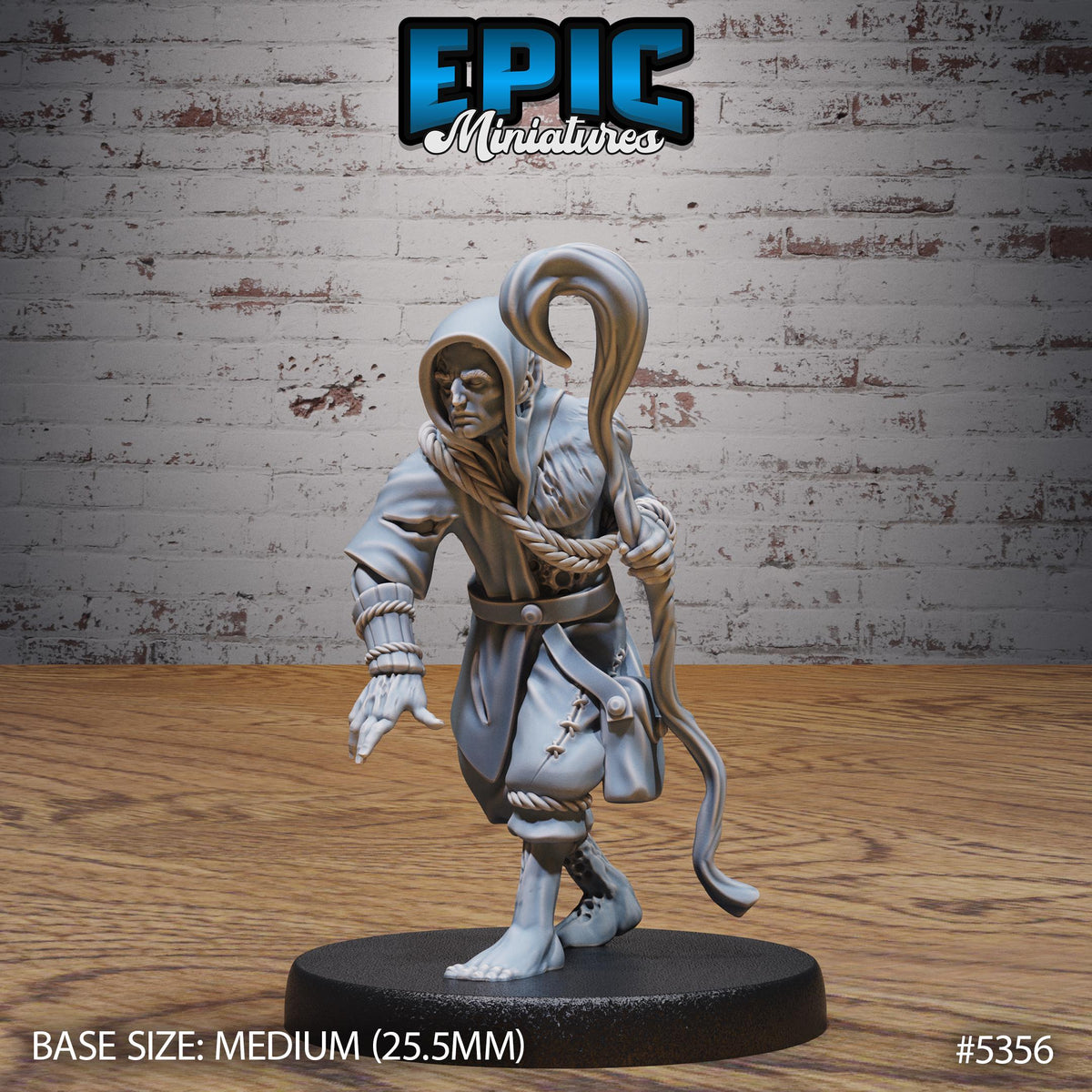 Zombie Villager Option #5349 front DND miniature Bloody Night 16k resin