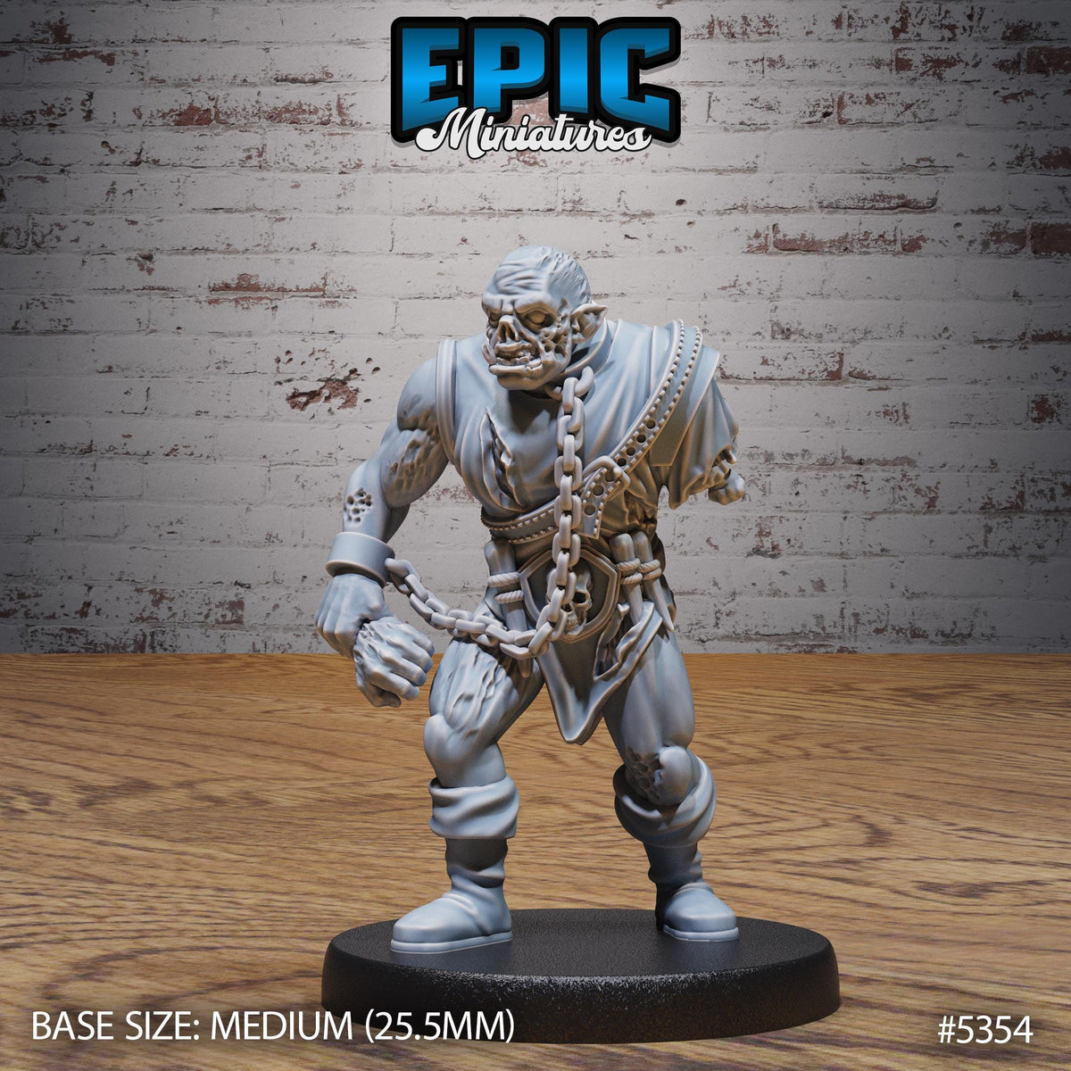 Zombie Villager Option #5355 front DND miniature Bloody Night 16k resin