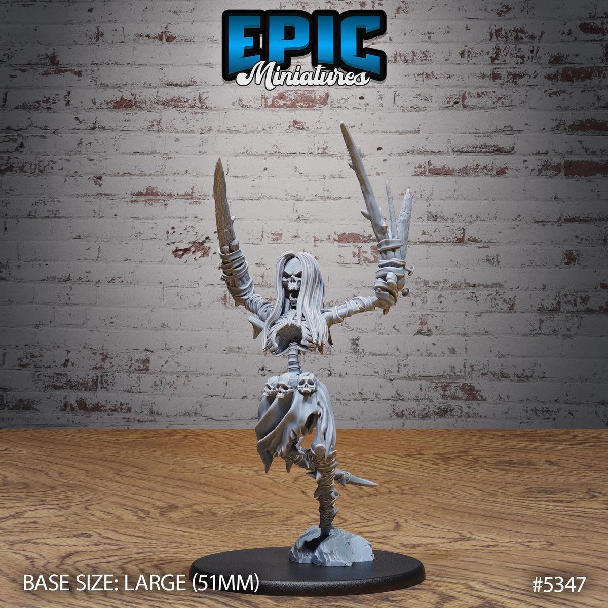 Bone Abomination Option #5347 front DND miniature Bloody Night 16k resin