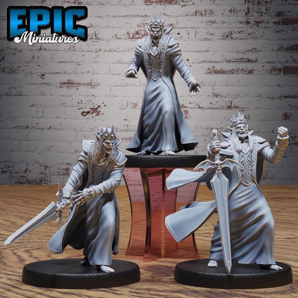 Vampire King Option #5343 front DND miniature Bloody Night 16k resin
