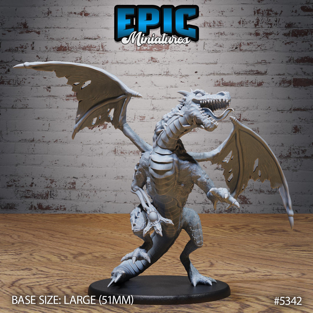 Miasma Dragon Option #5342 front DND miniature Bloody Night 16k resin