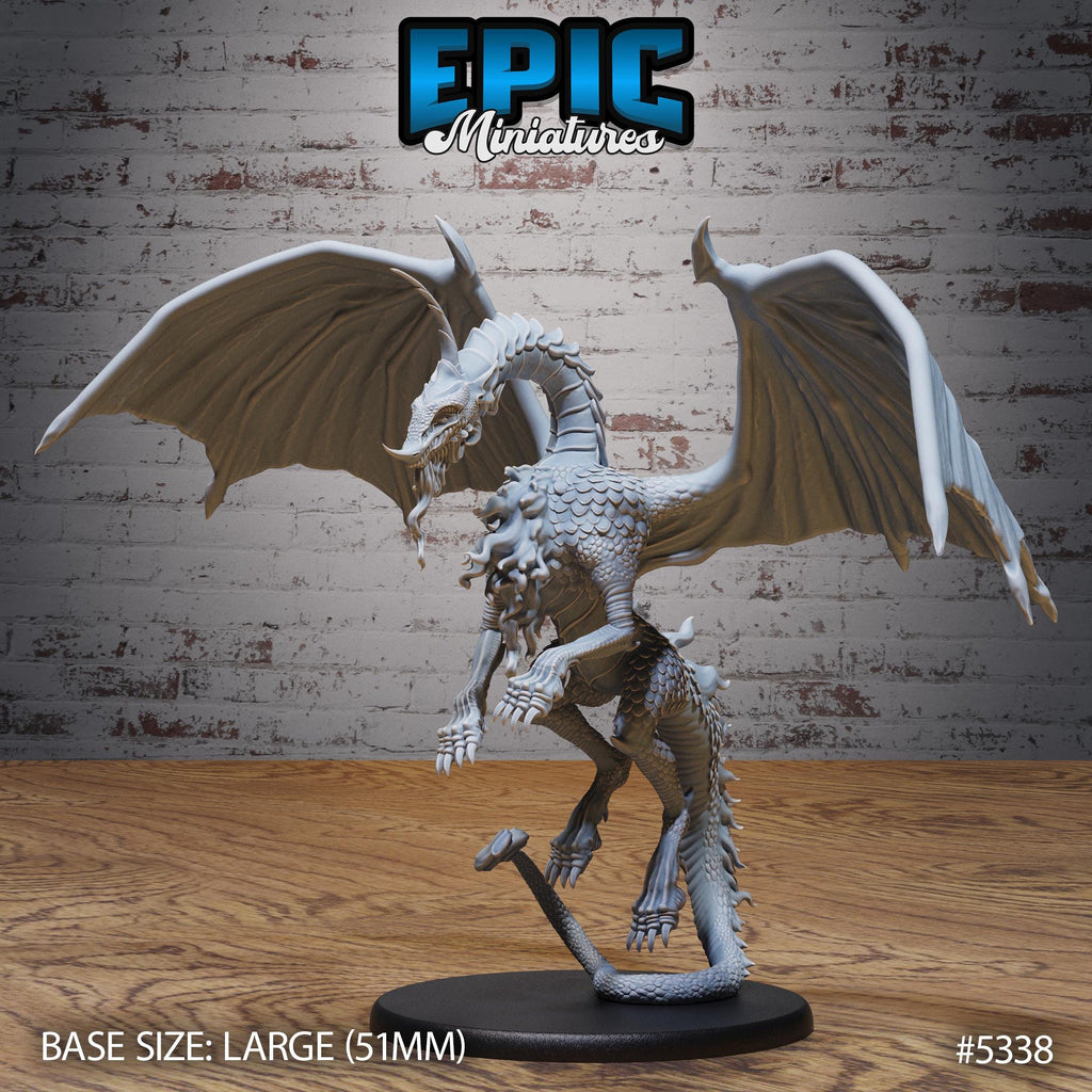 Moonstone Dragon Option #5339 front DND miniature Adventurers Guild 16k resin