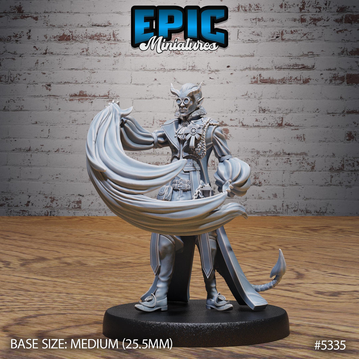Tiefling Noble Option #5335 front DND miniature Adventurers Guild 16k resin