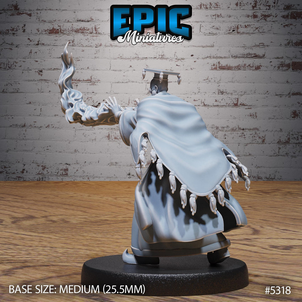 Scholar Wizard Option #5318 back DND miniature Adventurers Guild 16k resin