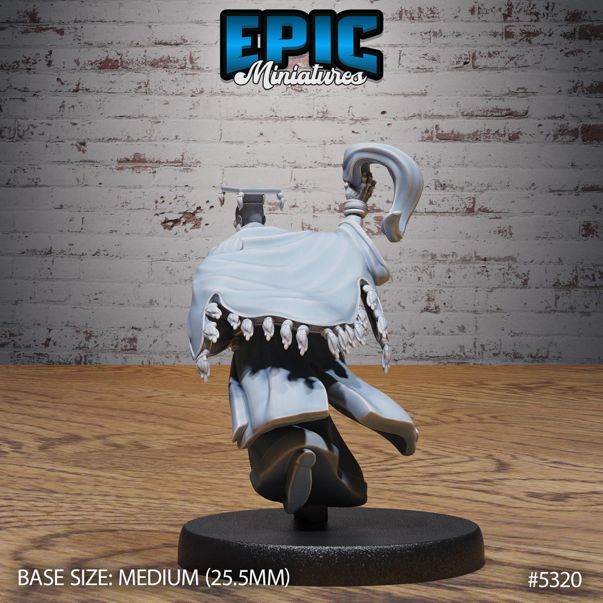 Scholar Wizard Option #5320 back DND miniature Adventurers Guild 16k resin