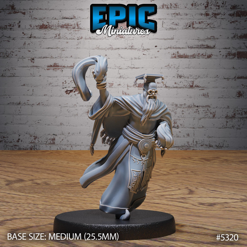 Scholar Wizard Option #5320 front DND miniature Adventurers Guild 16k resin