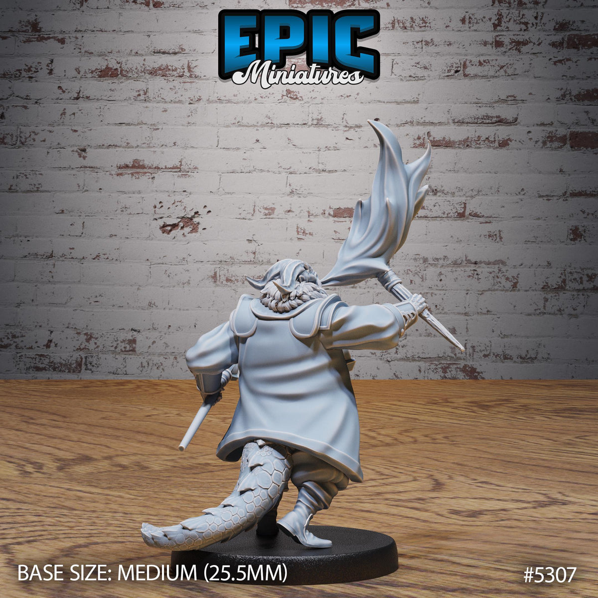 Dragonborn Noble Option #5307 back DND miniature Adventurers Guild 16k resin