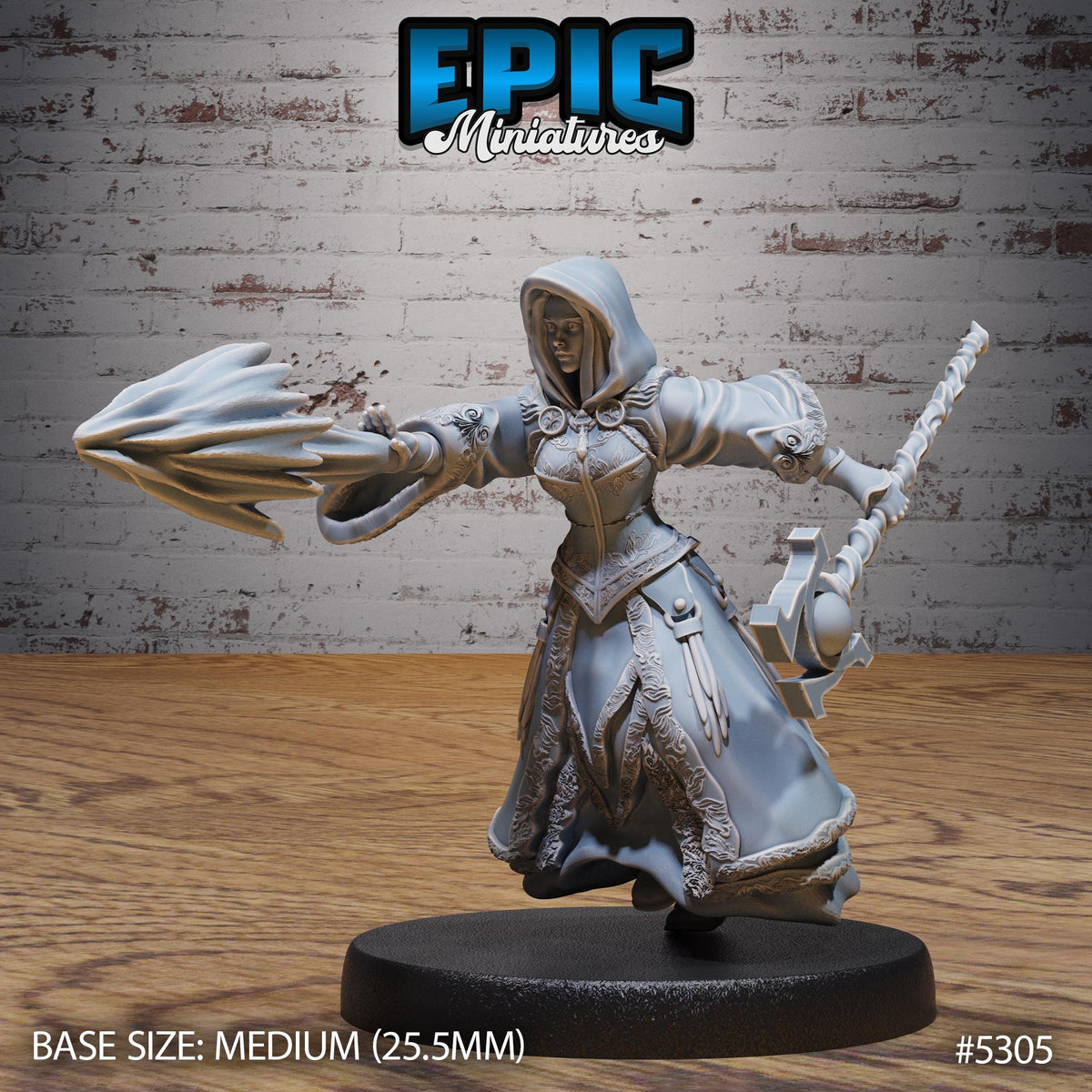 High Sorceress Option #5305 front DND miniature Adventurers Guild 16k resin