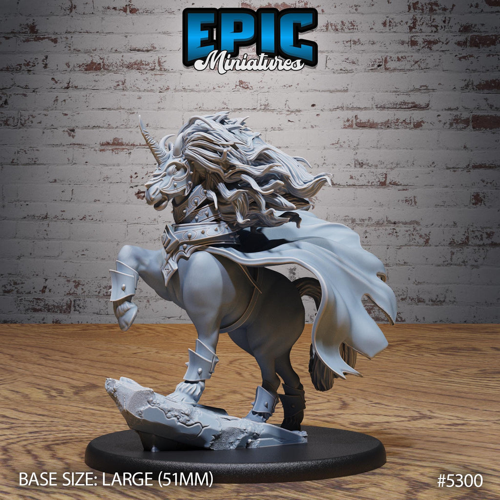 Dark Unicorn Option #5300 front DND miniature Adventurers Guild 16k resin