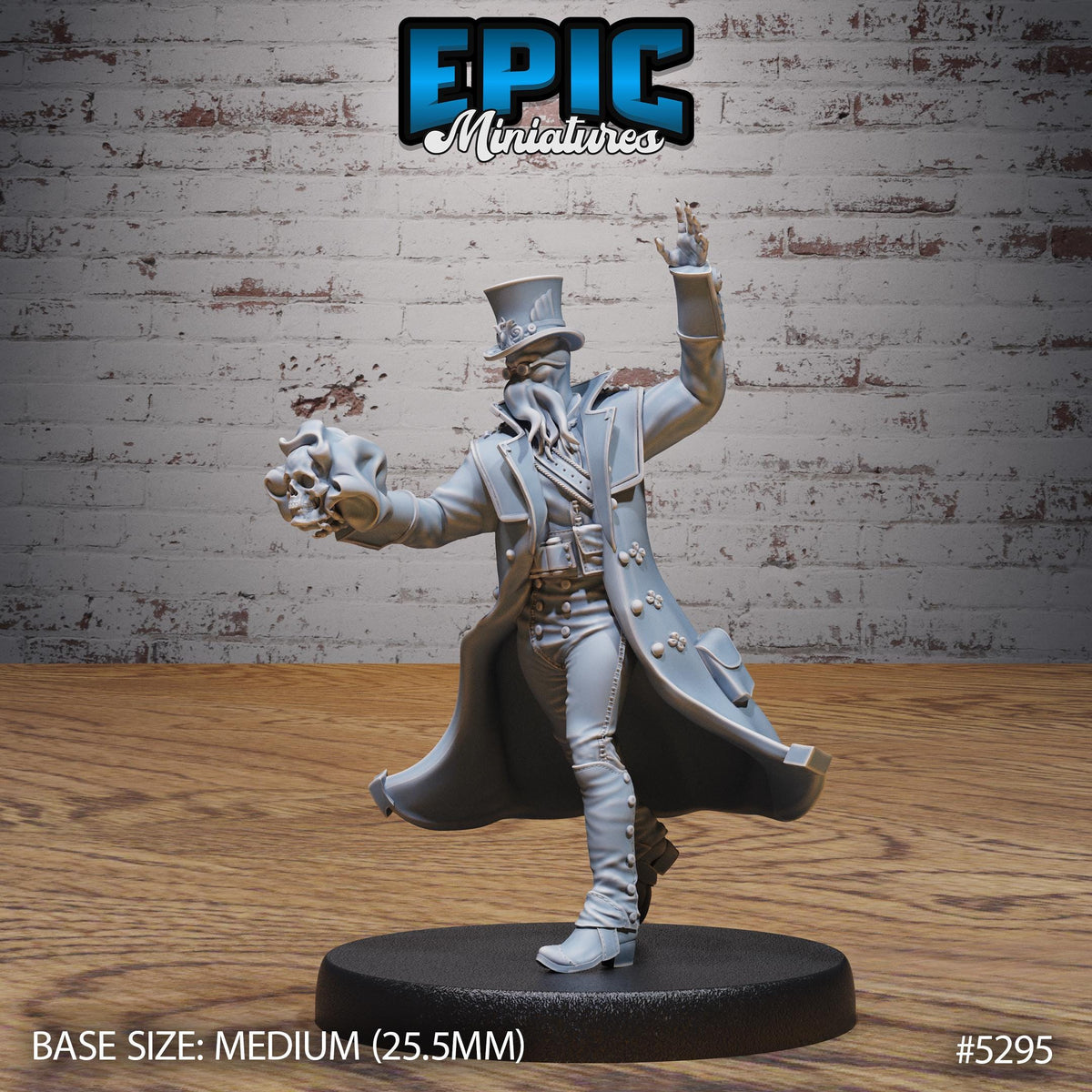 Mind Eater Gentleman Option #5295 front DND miniature Adventurers Guild 16k resin
