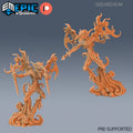 Smoke Mephit Set of 2 DND miniatures group photo Arcane Dungeon