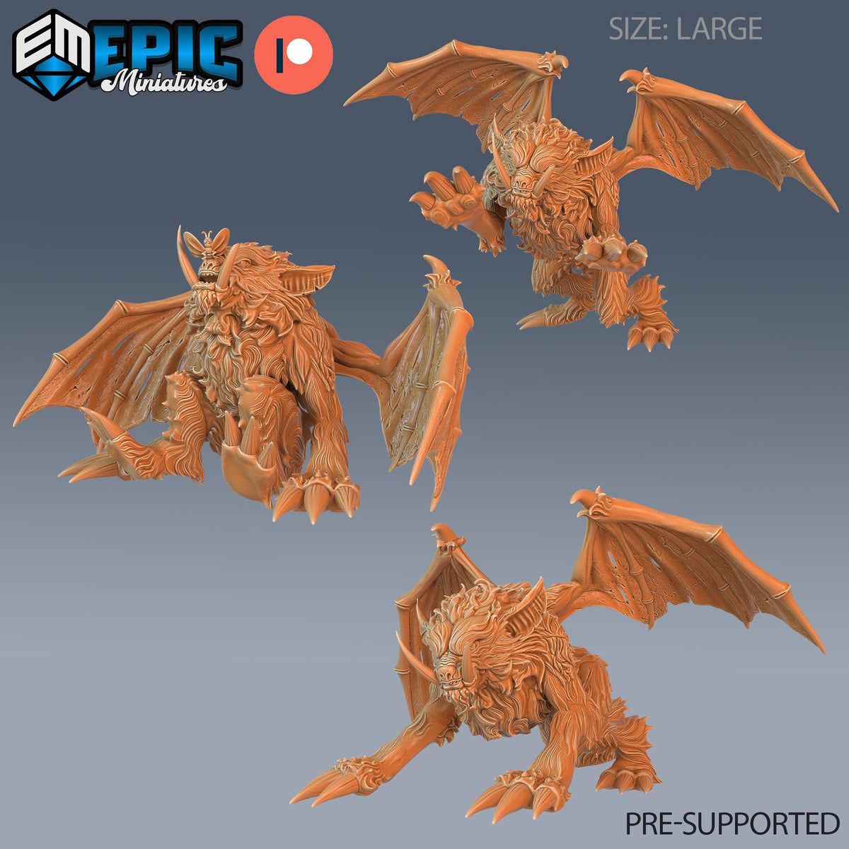 Summoned Beast Set of 3 DND miniatures group photo Arcane Dungeon