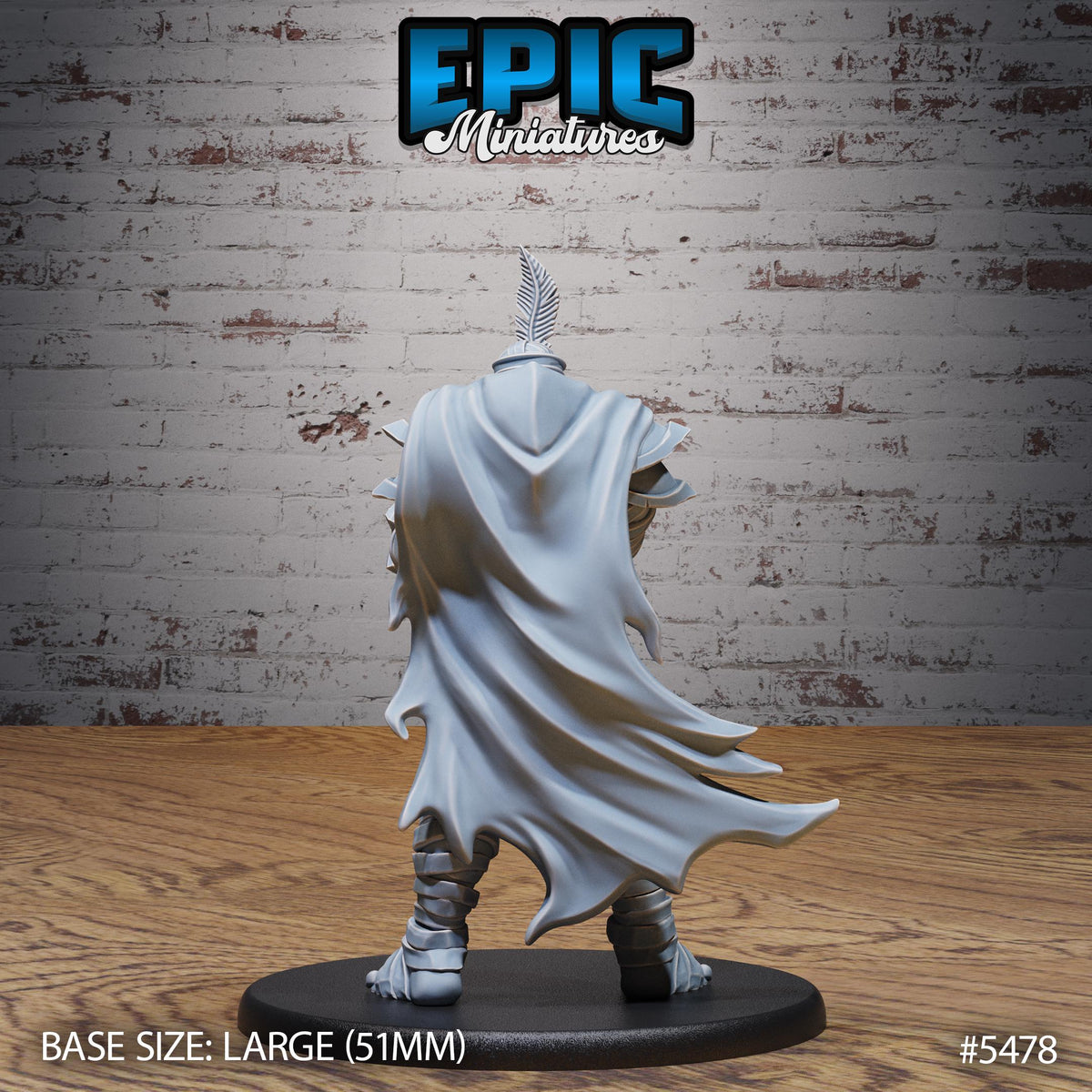 Mummy Champion Option #5478 back DND miniature Death Desert 16k resin