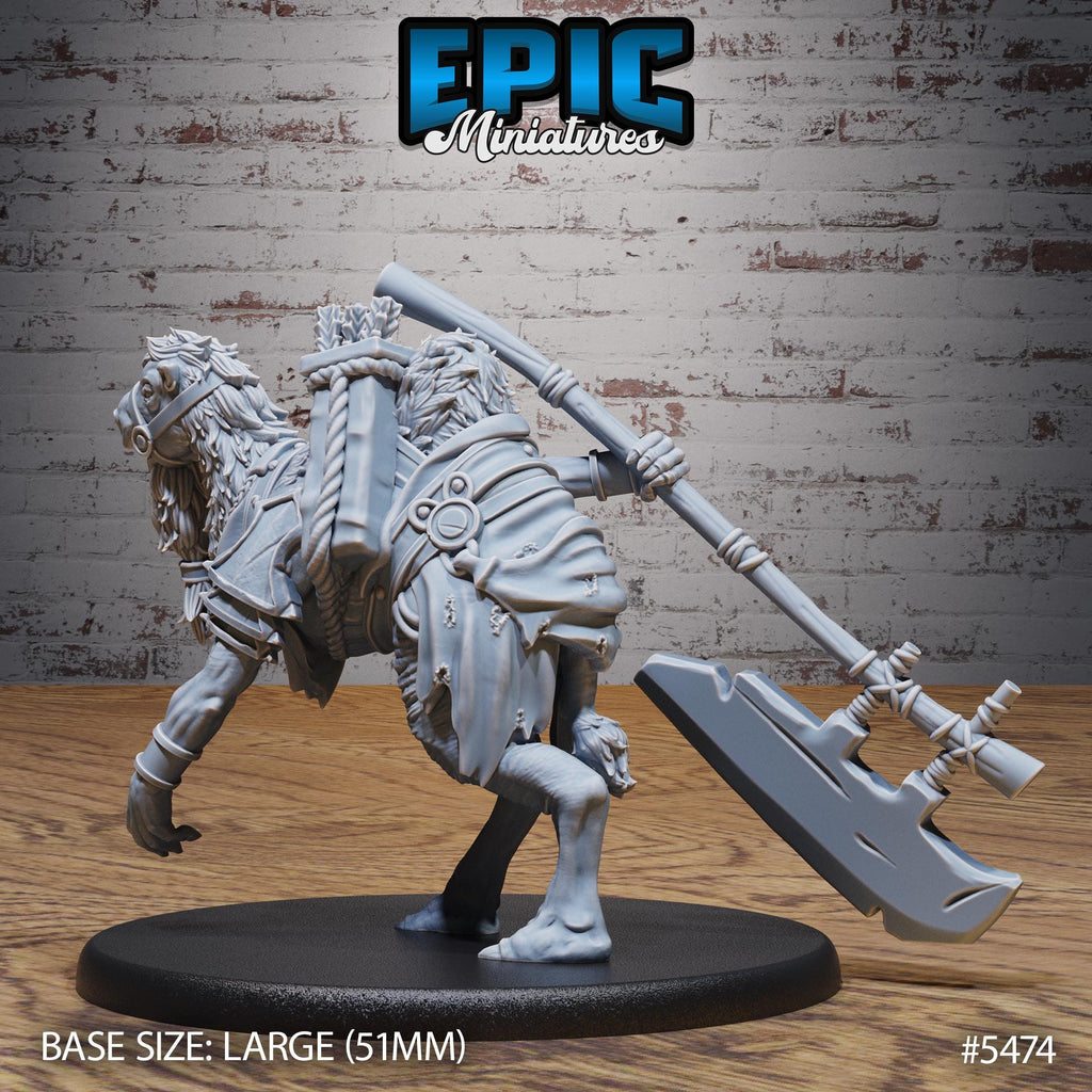 Camel Folk Warrior Option #5474 back DND miniature Death Desert 16k resin