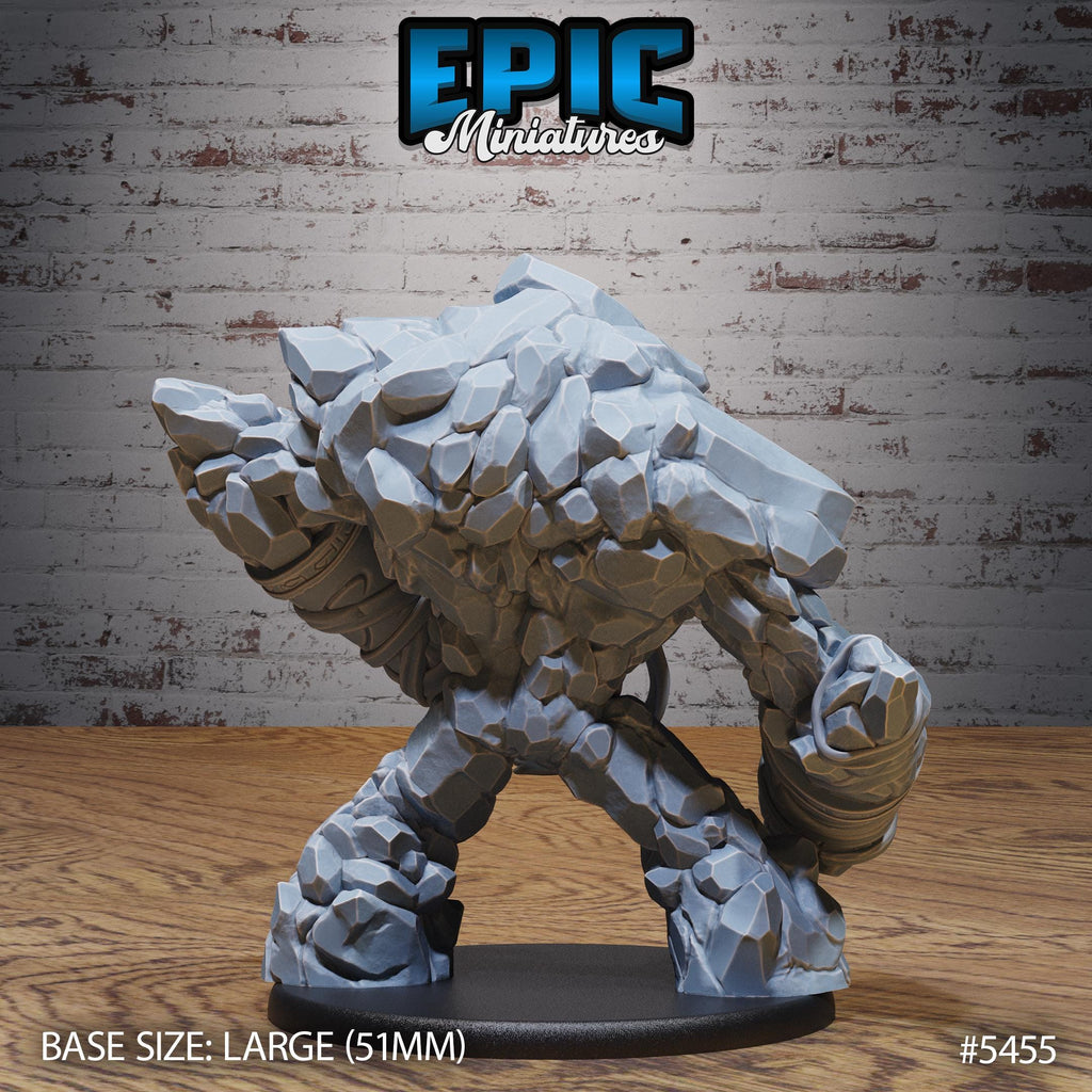 Desert Golem Option #5455 front DND miniature Death Desert 16k resin