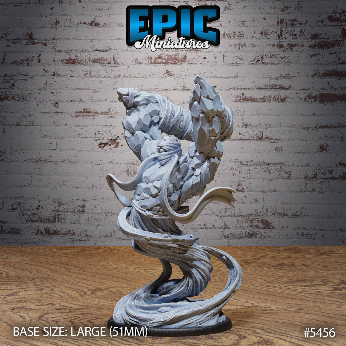 Desert Golem Option #5455 back DND miniature Death Desert 16k resin