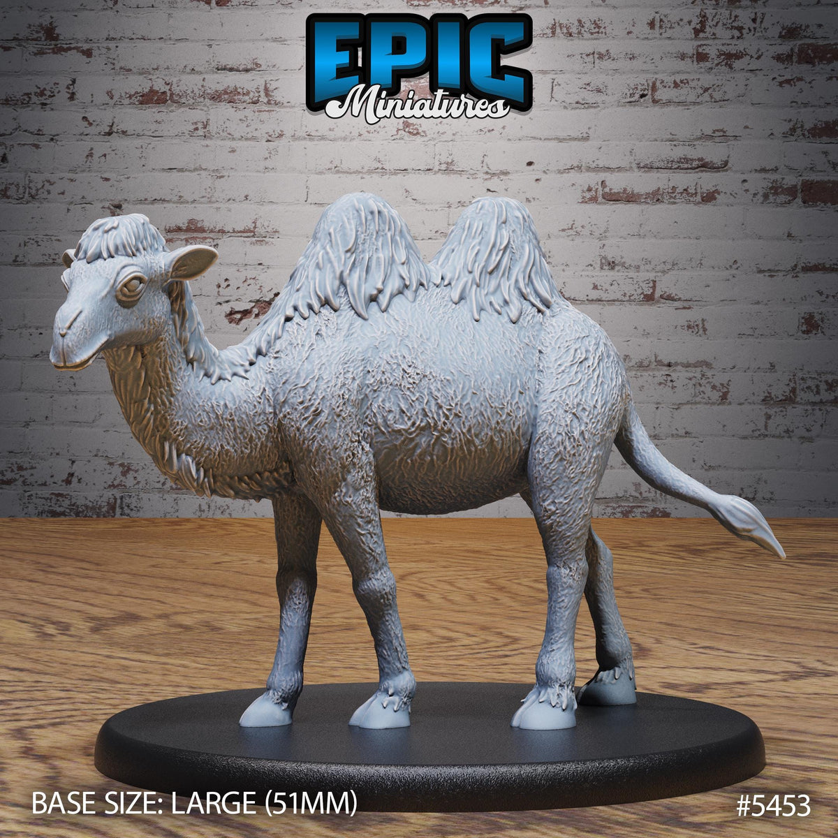 Camel Mount Option #5453 front DND miniature Death Desert 16k resin