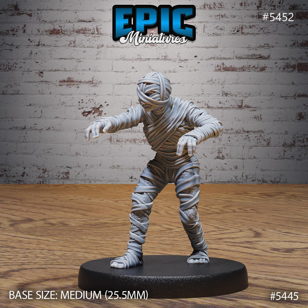 Mummy Army Option #5452 front DND miniature Death Desert 16k resin