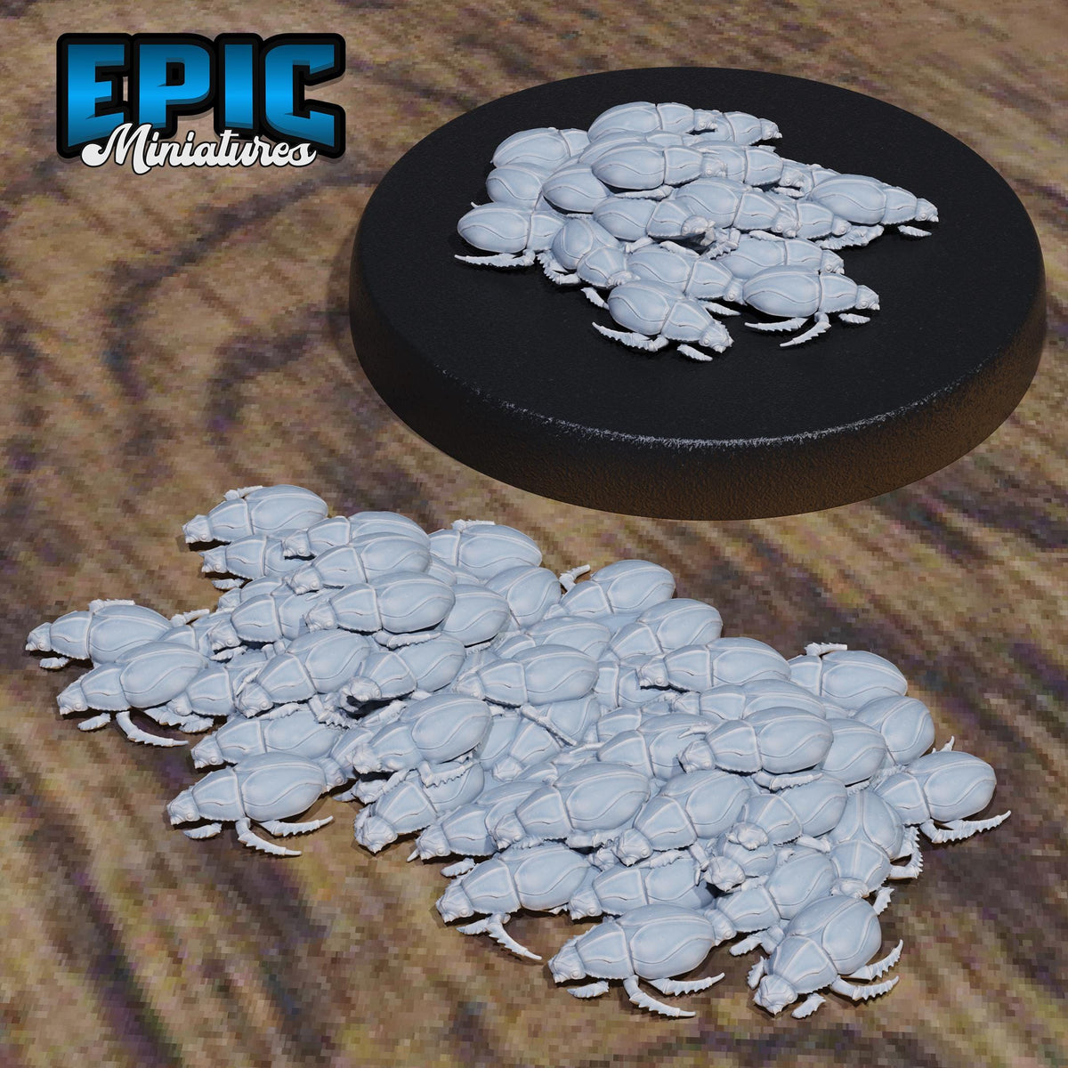 Scarab Swarm Option #5443 front DND miniature Death Desert 16k resin