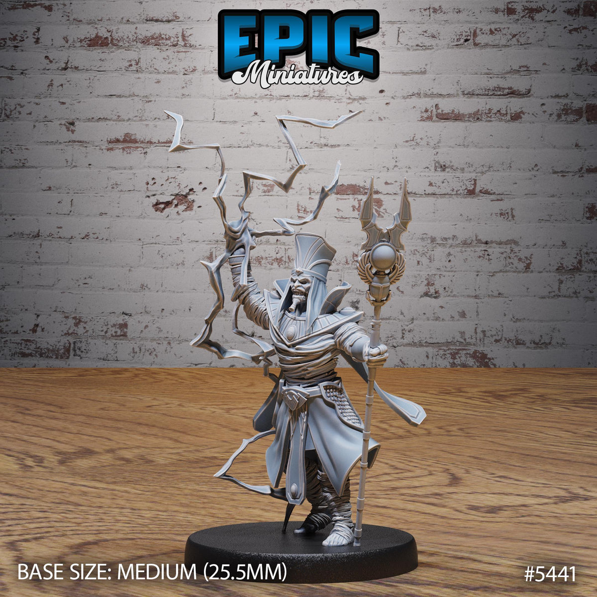 Mummy Lord Option #5440 back DND miniature Death Desert 16k resin