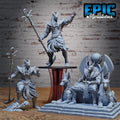 Anubis God Avatar Set of 3 DND miniatures group photo Death Desert