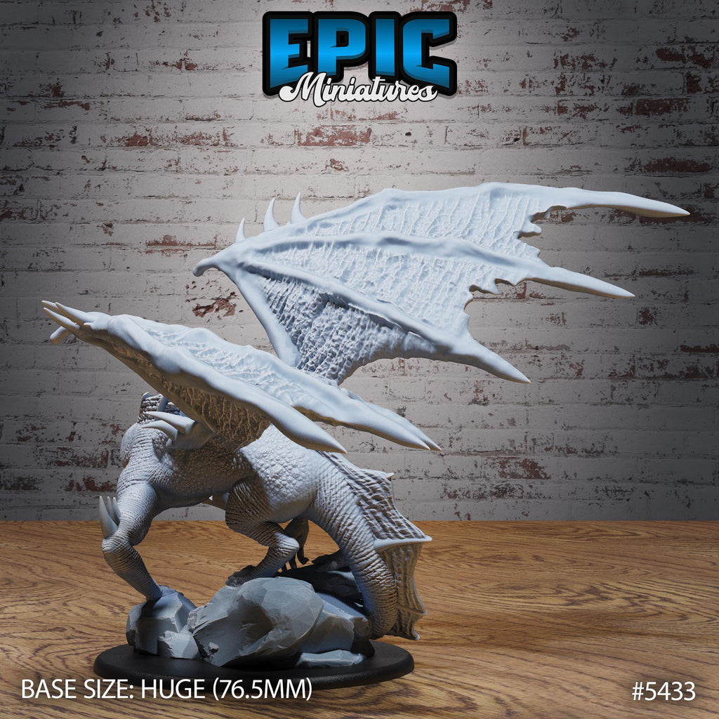 Poison Dragon Option #5433 (2) front DND miniature Wild Bandits 16k resin