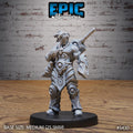 Masked Headhunter Option #5430 front DND miniature Wild Bandits 16k resin