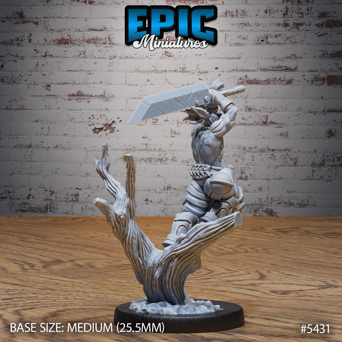 Masked Headhunter Option #5431 back DND miniature Wild Bandits 16k resin