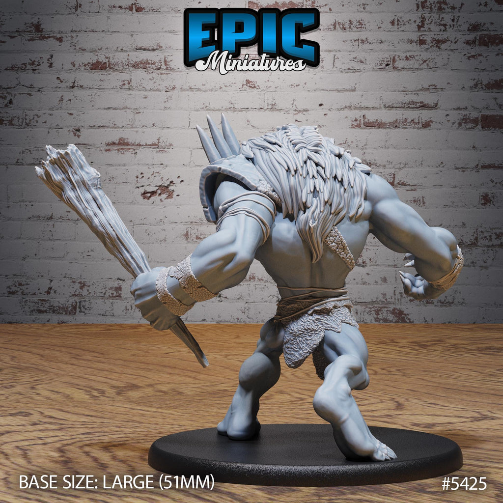 Longneck Troll Option #5425 back DND miniature Wild Bandits 16k resin