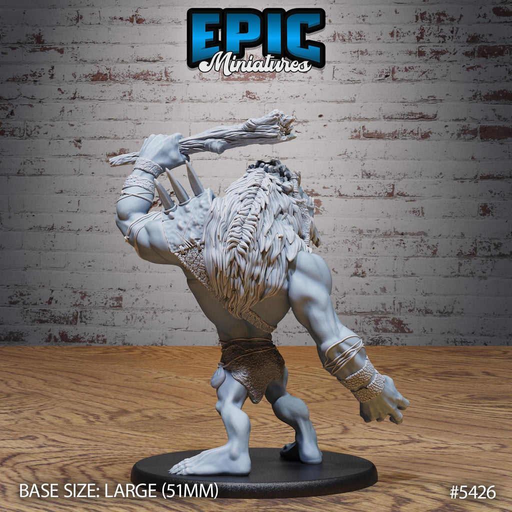Longneck Troll Option #5426 back DND miniature Wild Bandits 16k resin
