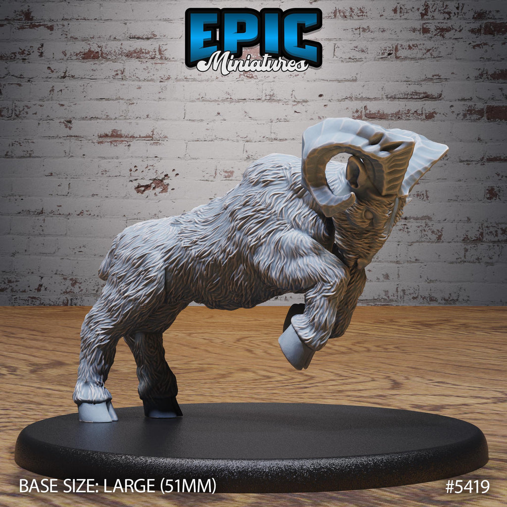 Goat Mount 2x all 6 front DND miniature Wild Bandits 16k resin