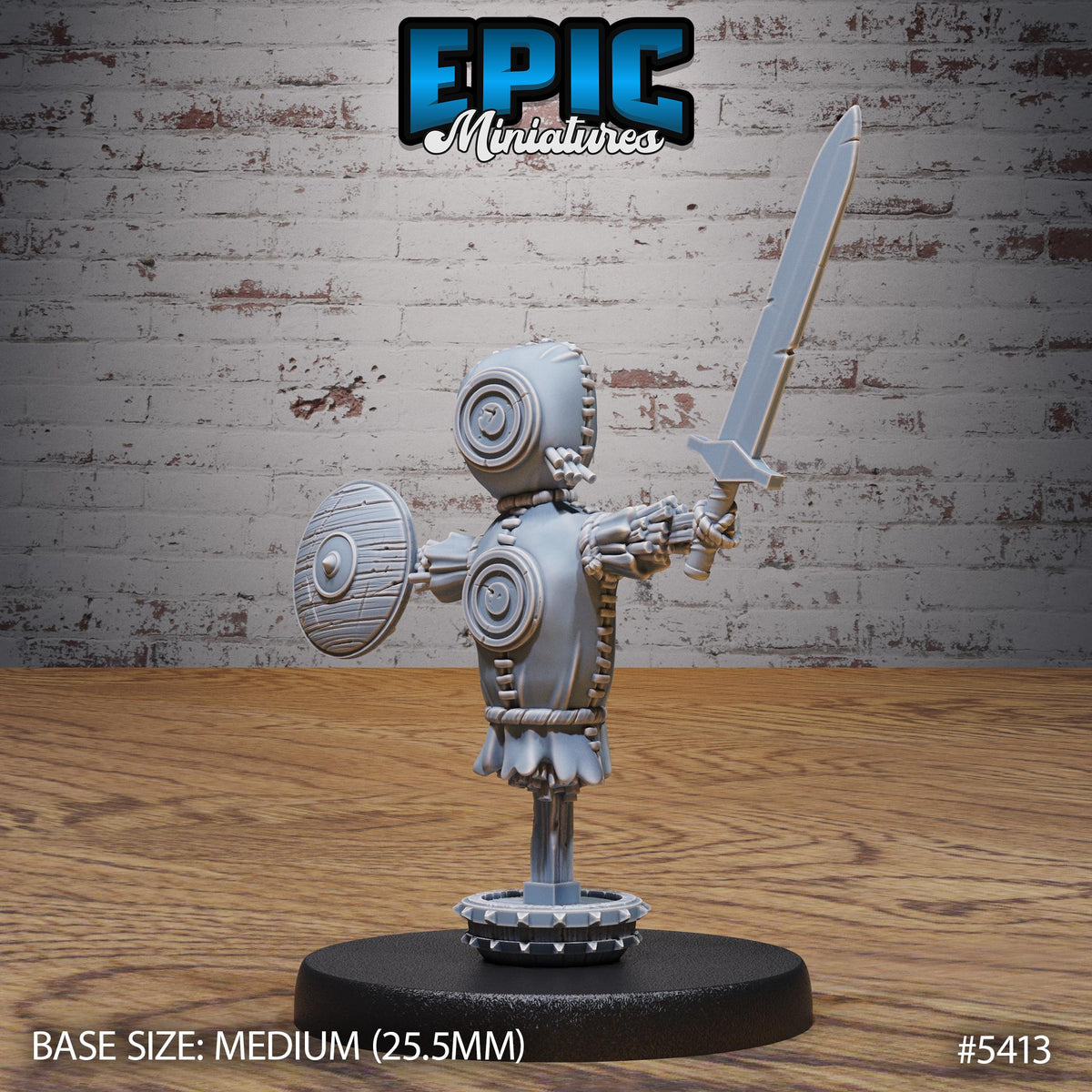 Mimic Practice Dummy Option #5413 (2) front DND miniature Wild Bandits 16k resin