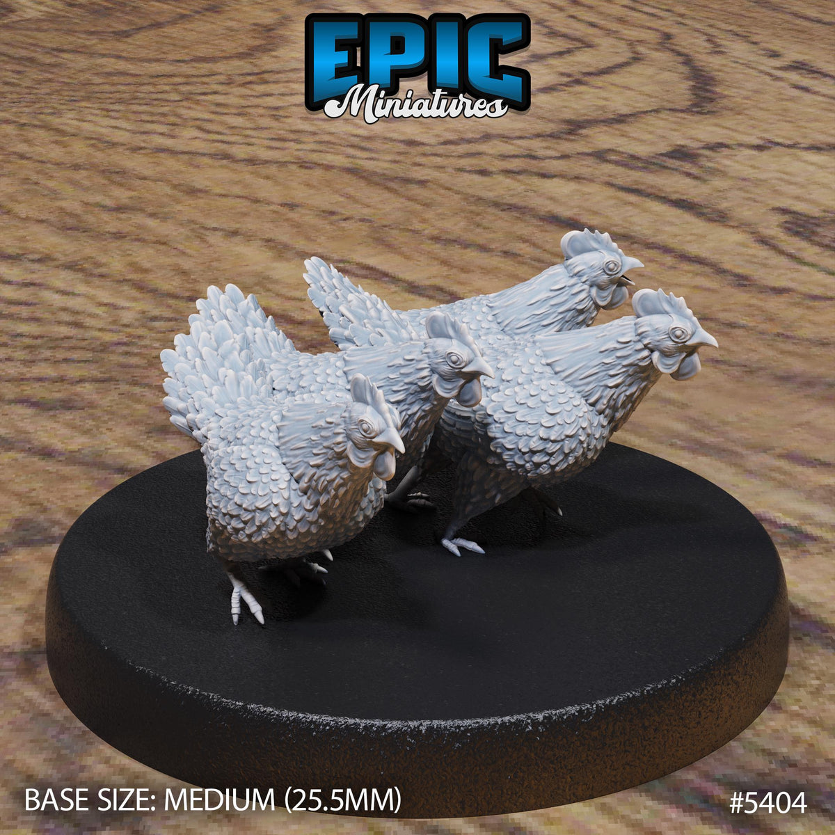 Chicken Swarm Option #5405 back DND miniature Wild Bandits 16k resin
