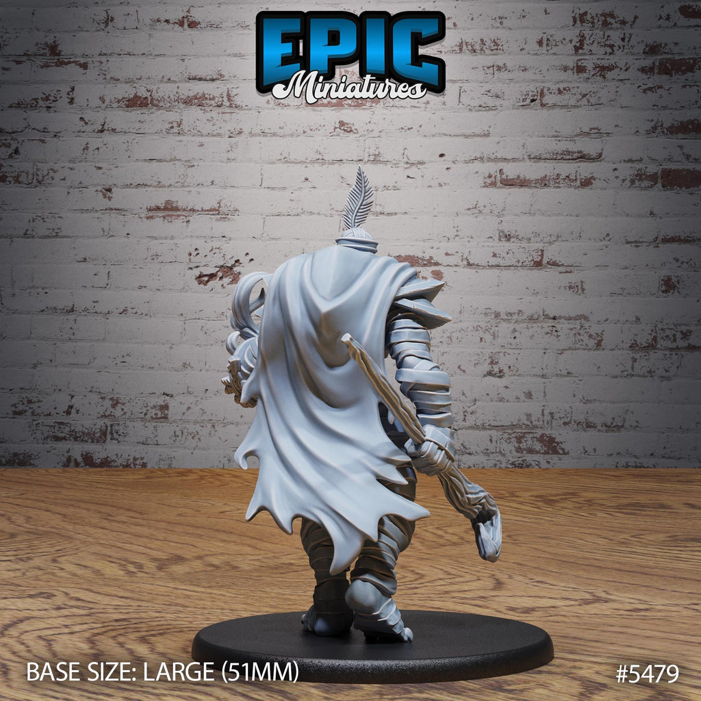 Mummy Champion Option #5479 back DND miniature Death Desert 16k resin