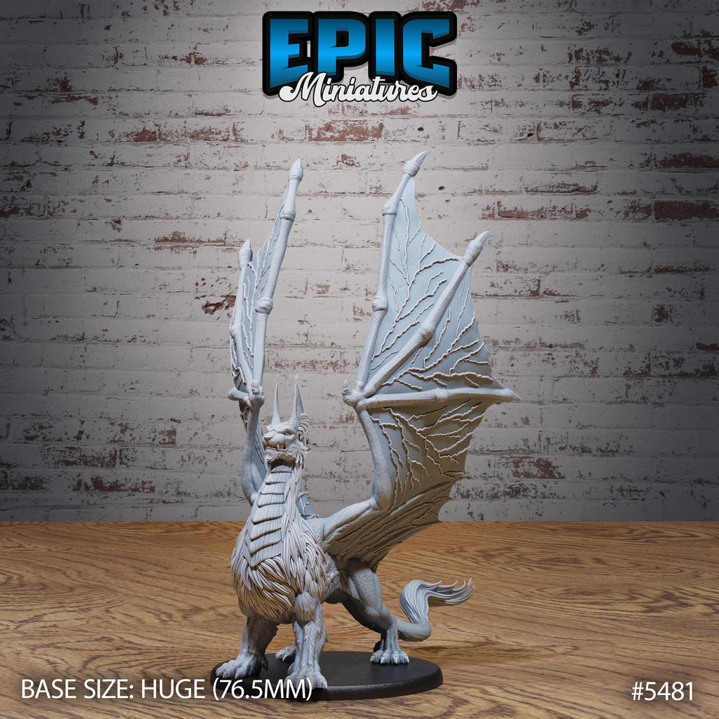 Dragonne Option #5481 front DND miniature Death Desert 16k resin