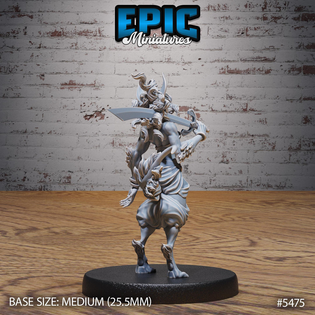 Lynx Folk Dancer Option #5475 back DND miniature Death Desert 16k resin
