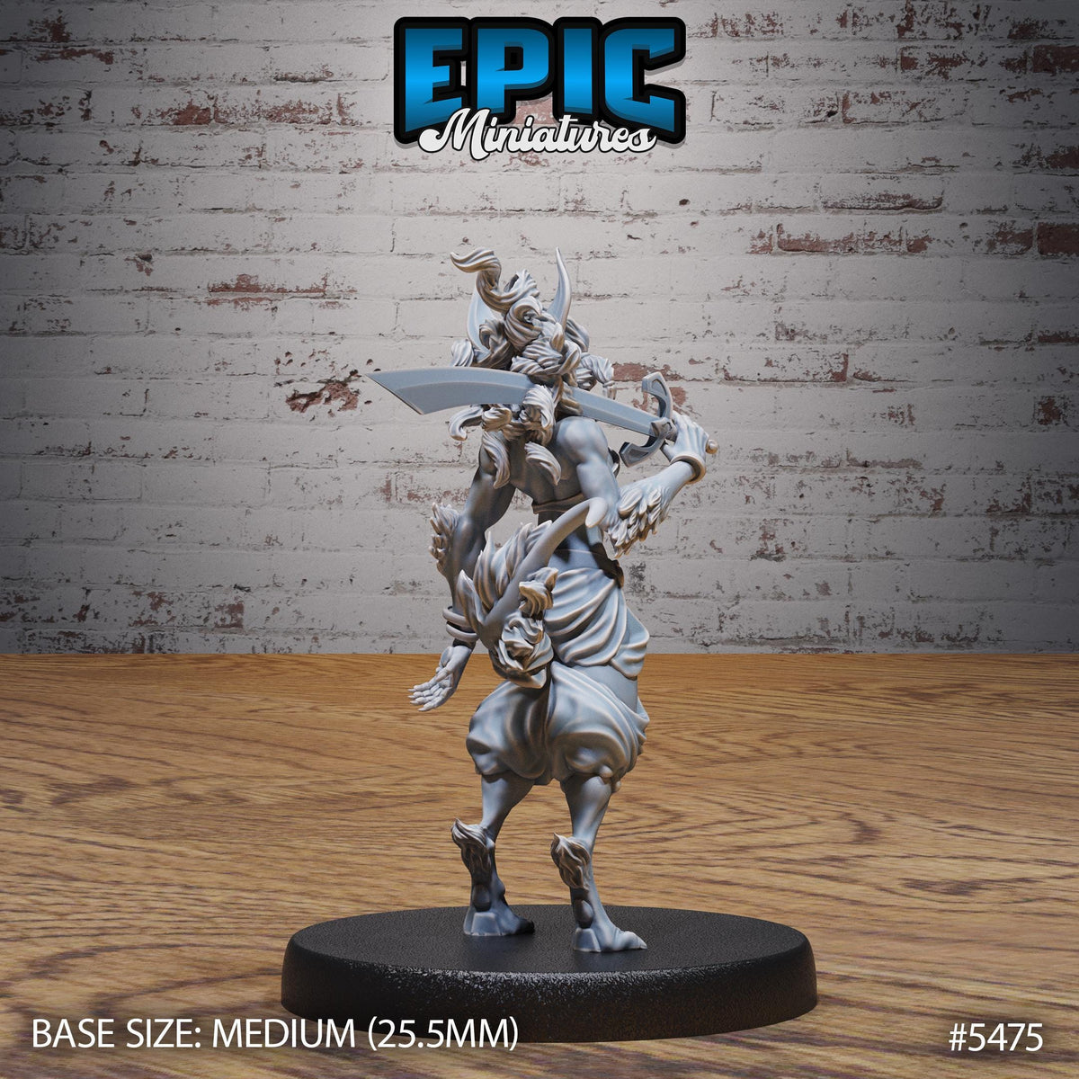 Lynx Folk Dancer Option #5475 back DND miniature Death Desert 16k resin