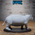 Hippo Hippopotamus Option #5471 front DND miniature Death Desert 16k resin