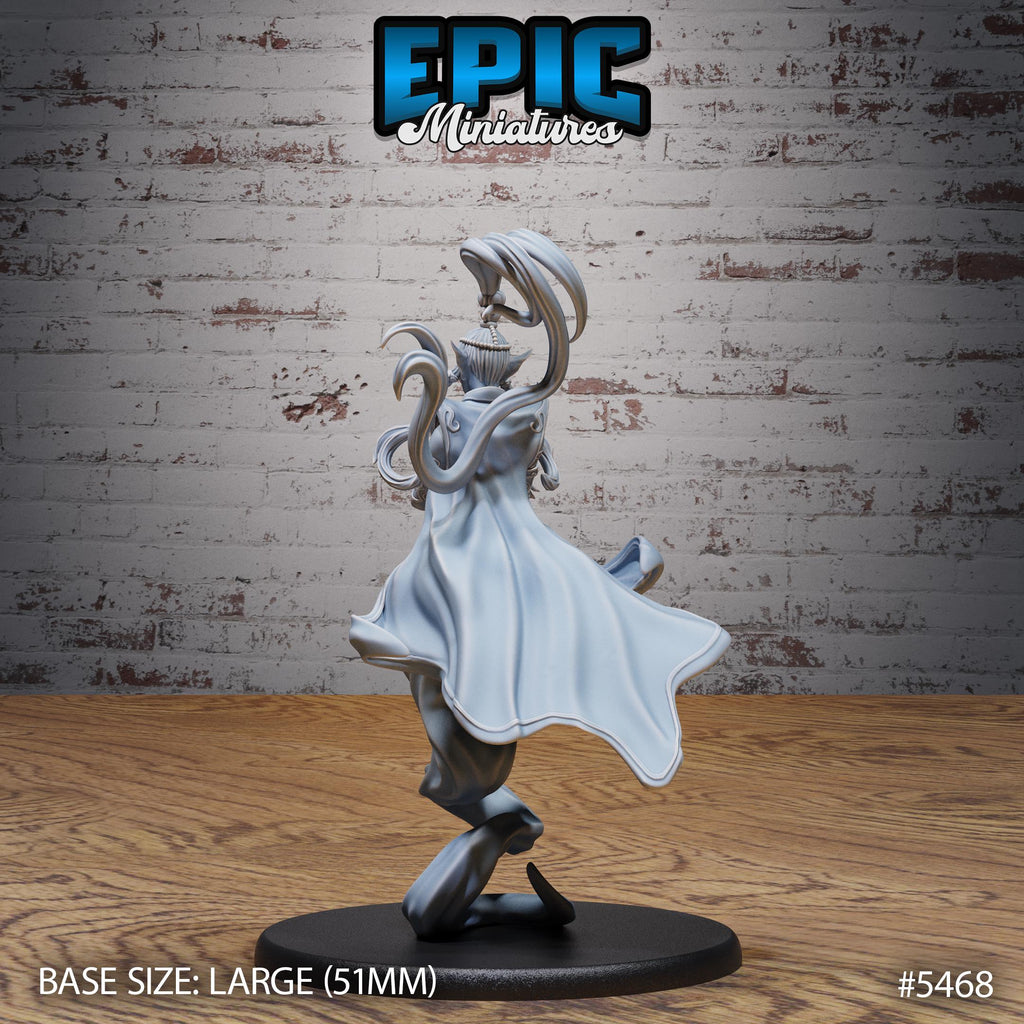 Djinni Female Option #5468 back DND miniature Death Desert 16k resin